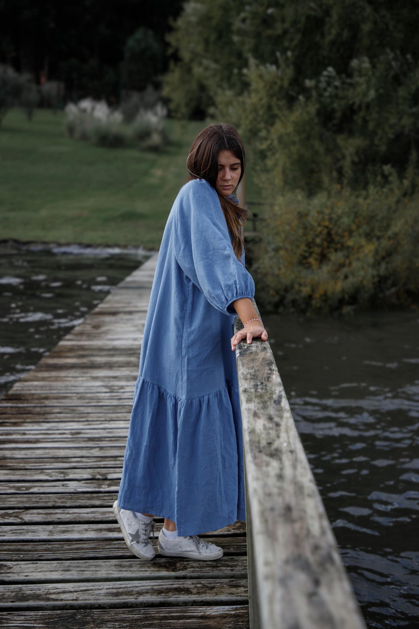 VESTIDO CAROLA azul