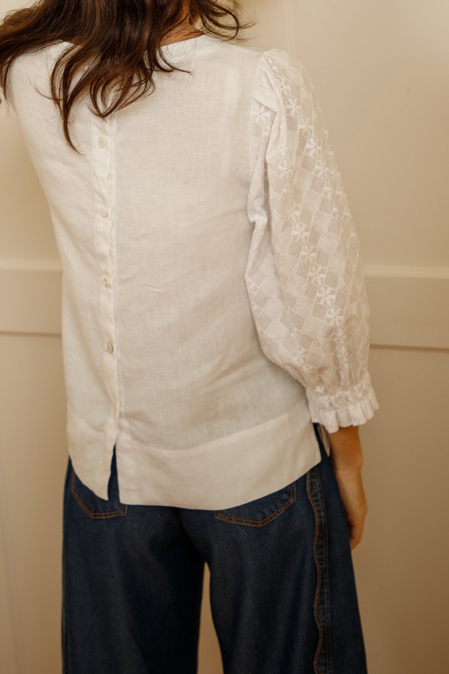 BLUSA PARIS BLANCA Broderie