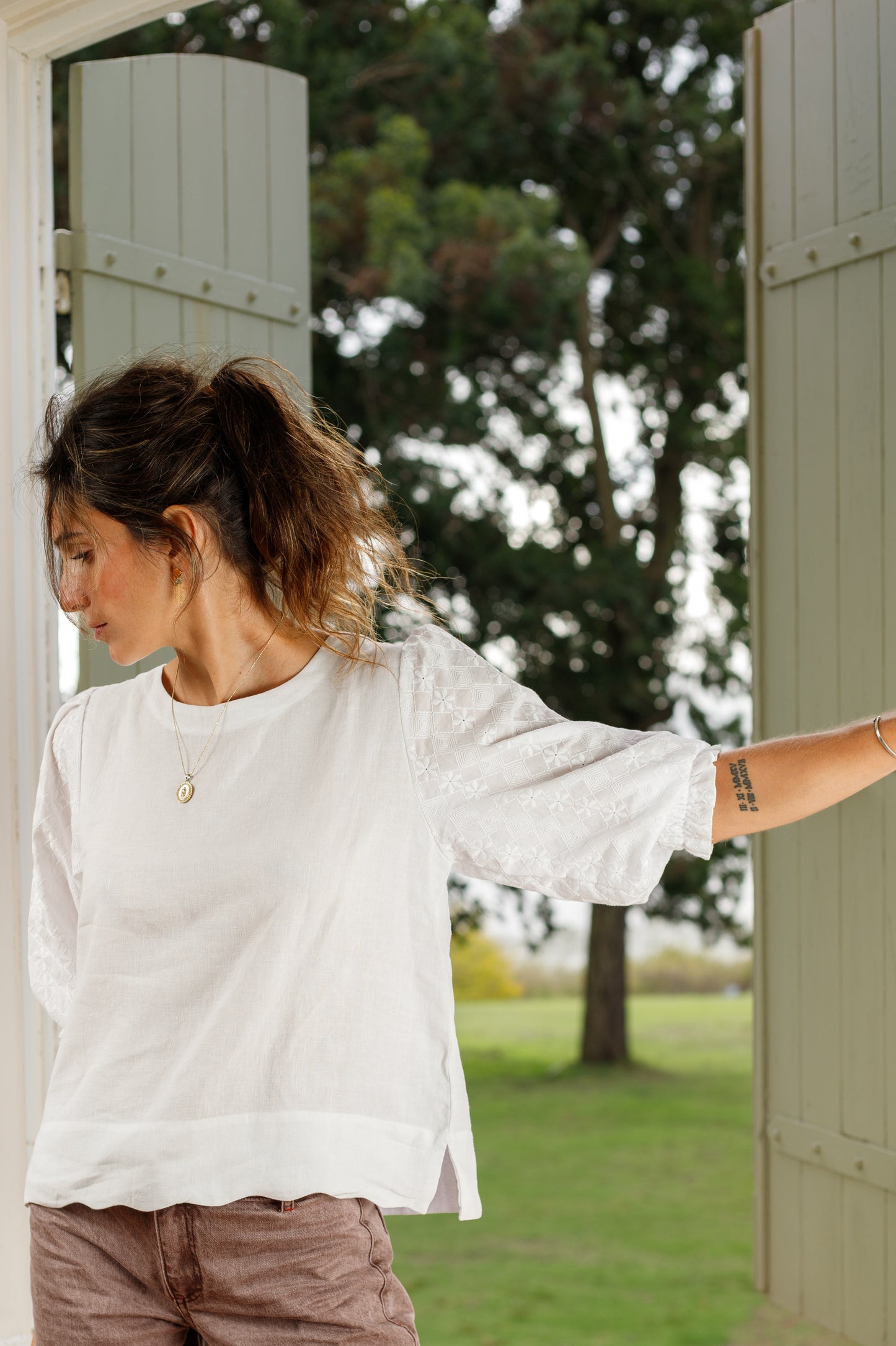 BLUSA PARIS BLANCA Broderie