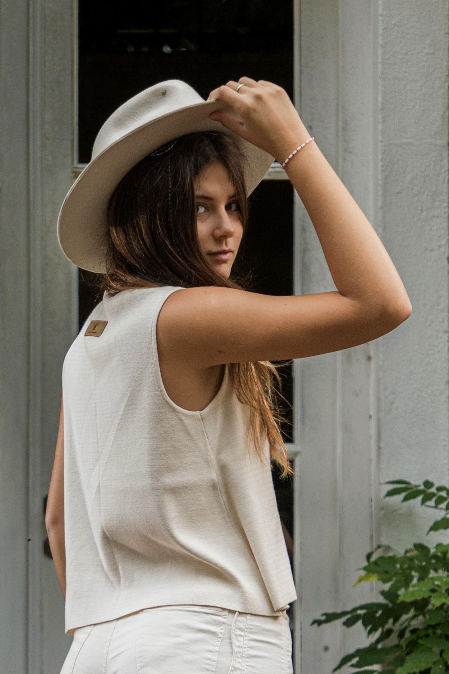 CHALECO RAÍZ CREMA