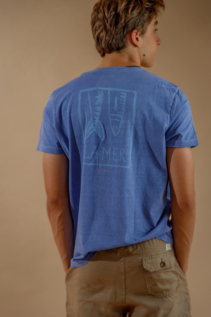 T- SHIRT LA MER azul