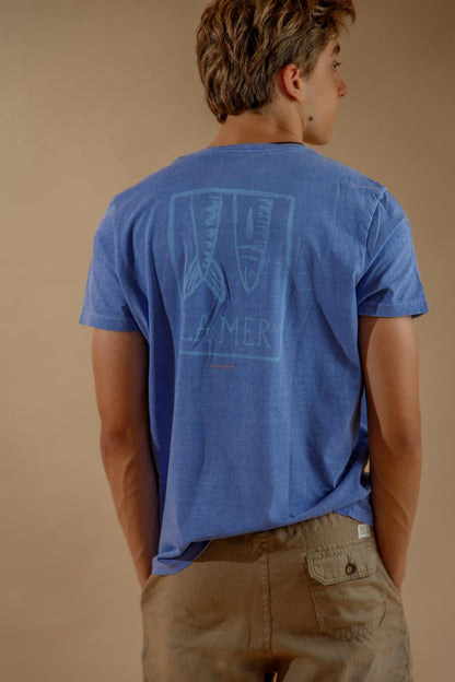 T- SHIRT LA MER azul