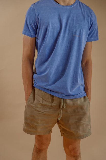 SHORT DE LINO khaki