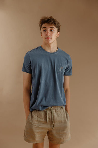 SHORT DE LINO khaki