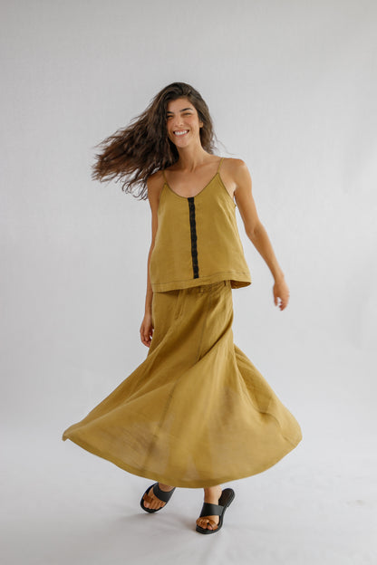 BLUSA HAWAI VERDE OLIVA