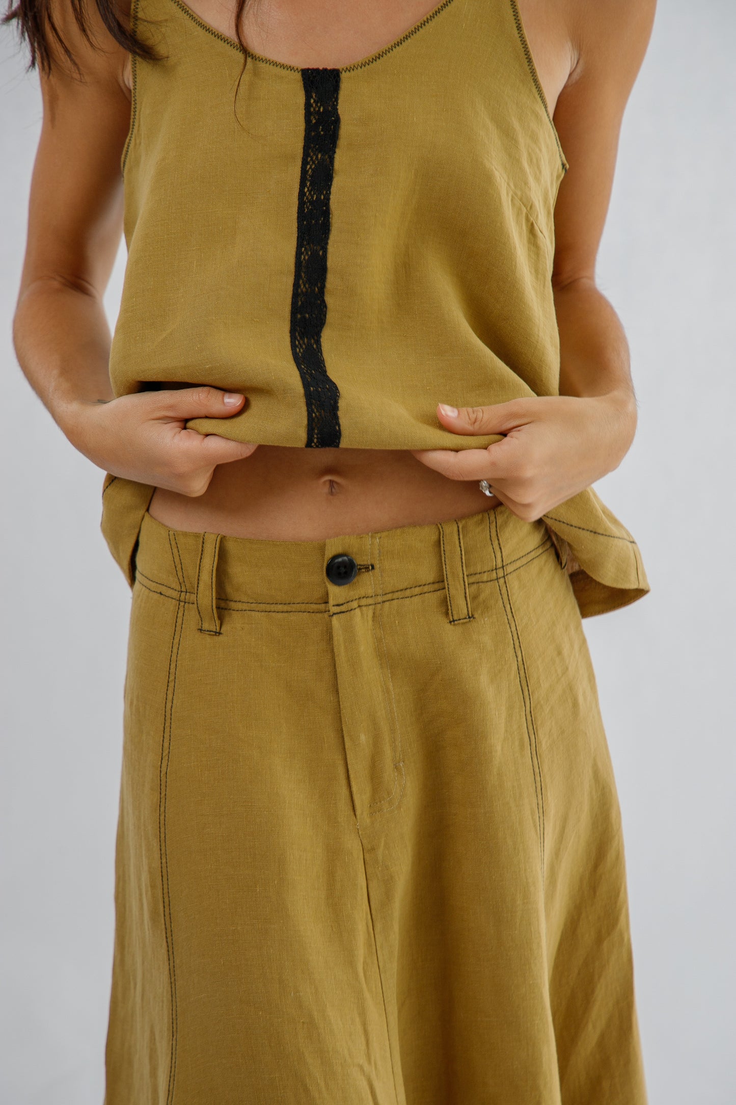 BLUSA HAWAI VERDE OLIVA