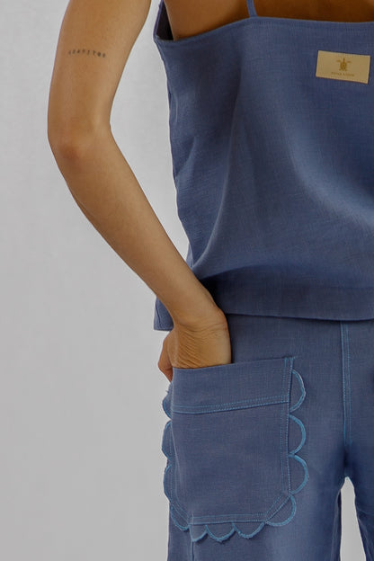 PANTALÓN BARCELONA FLOR LAVANDA