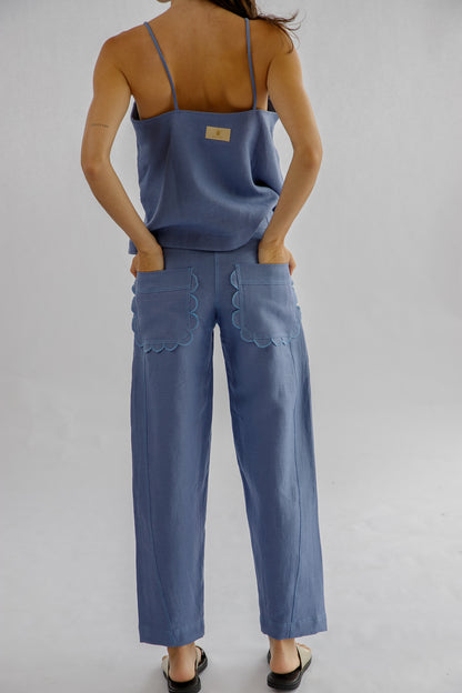 PANTALÓN BARCELONA FLOR LAVANDA