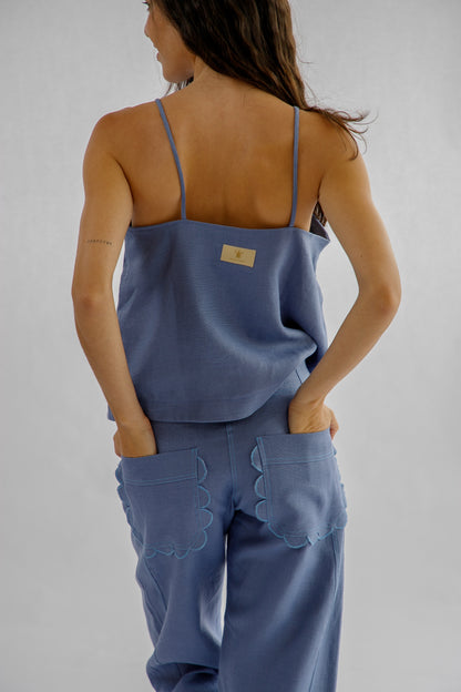 PANTALÓN BARCELONA FLOR LAVANDA