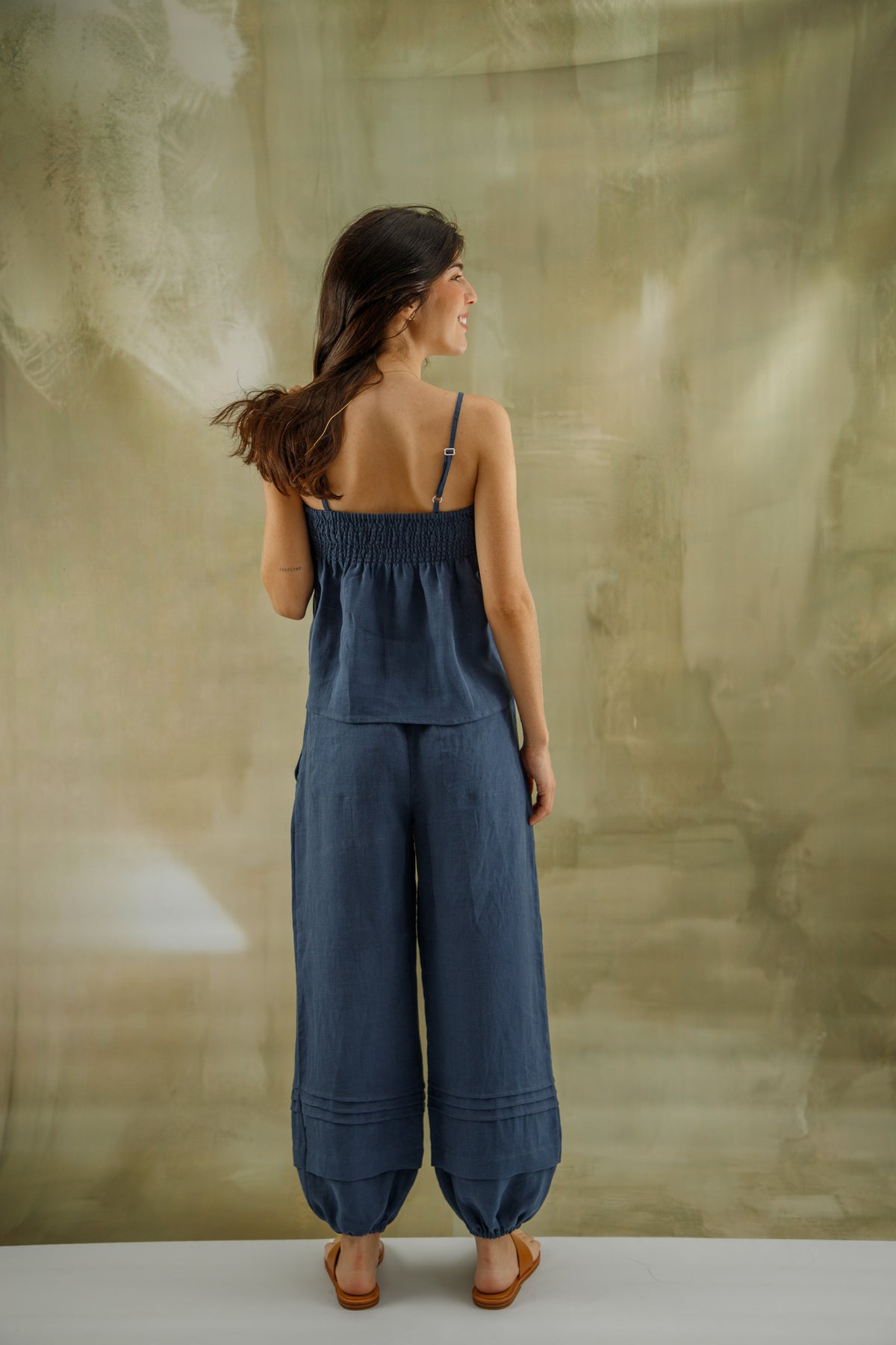 BLUSA CERDEÑA BEIGE azul