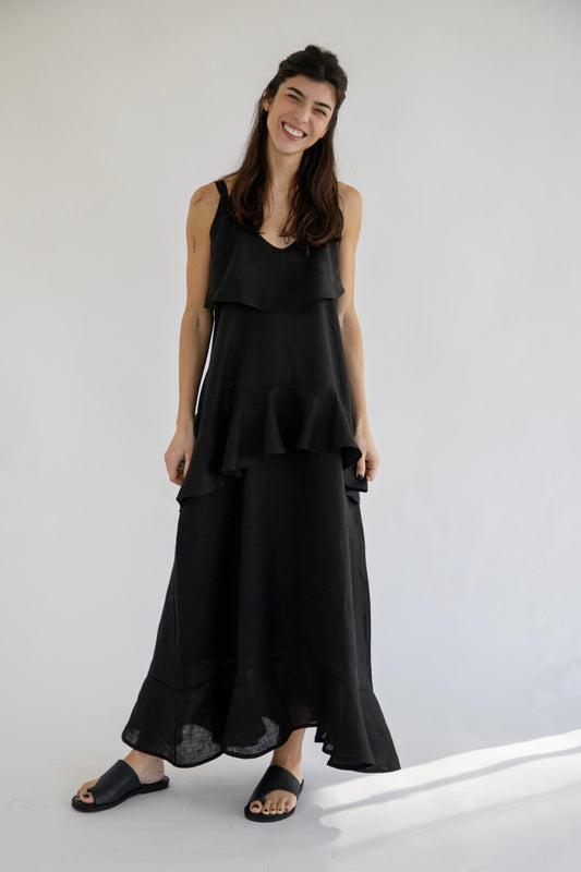 VESTIDO SICILIA NEGRO