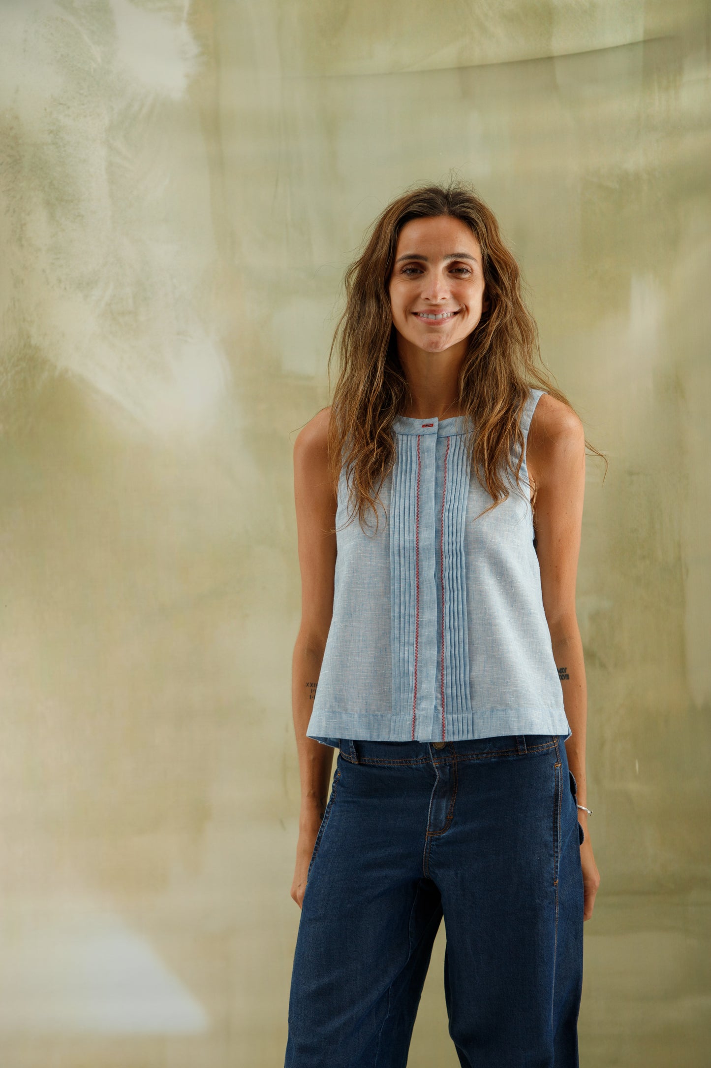 BLUSA AMANDA azul melange