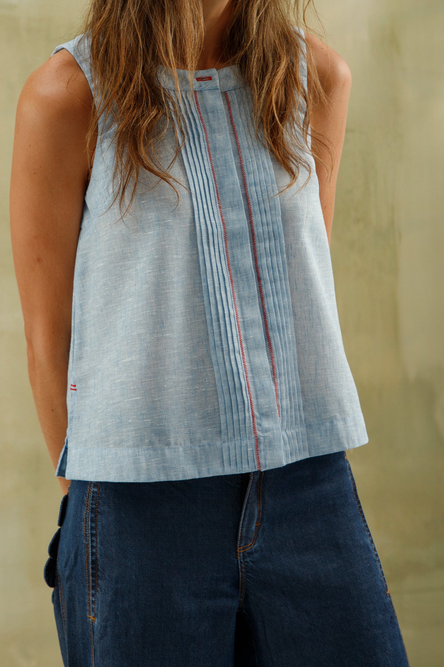 BLUSA AMANDA azul melange