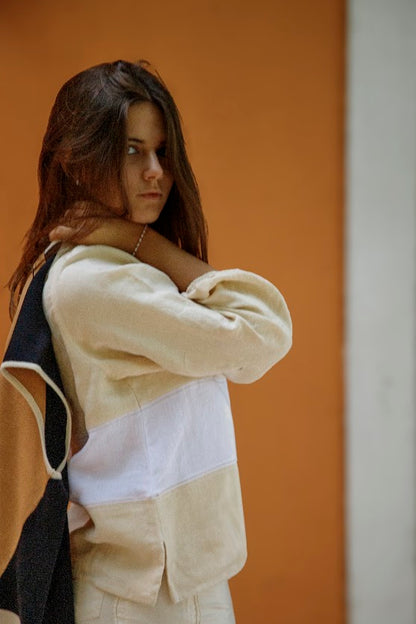 BLUSA SEVILLA manteca