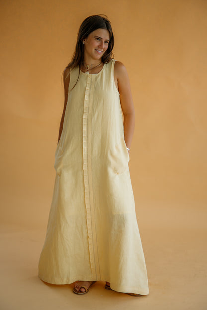 VESTIDO GORRITI AMARILLO