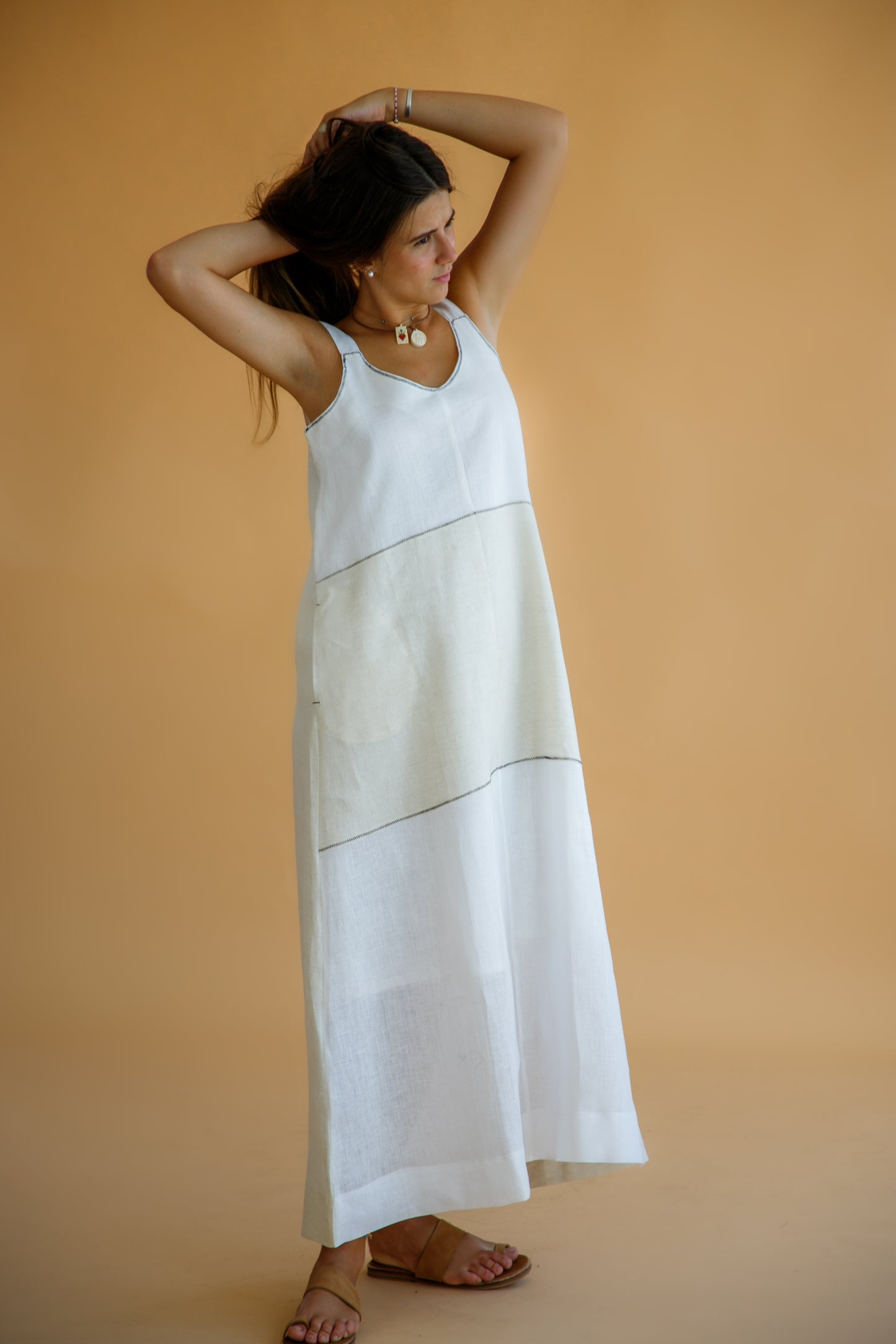 VESTIDO WAIKIKI OFF-WHITE